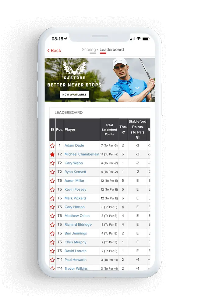 golf app handicap in action